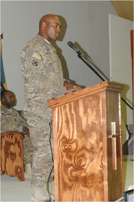 Joint Non Commissioned Officer Induction Ceremony in Afghanistan.